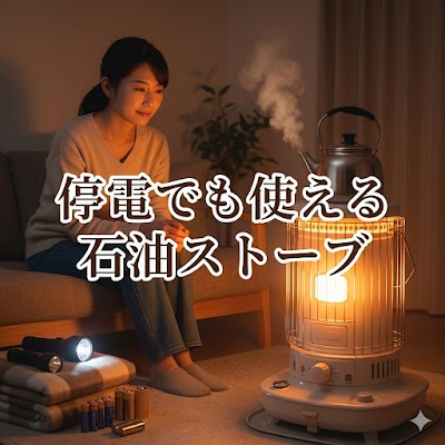 停電でも使える灯油ストーブ
